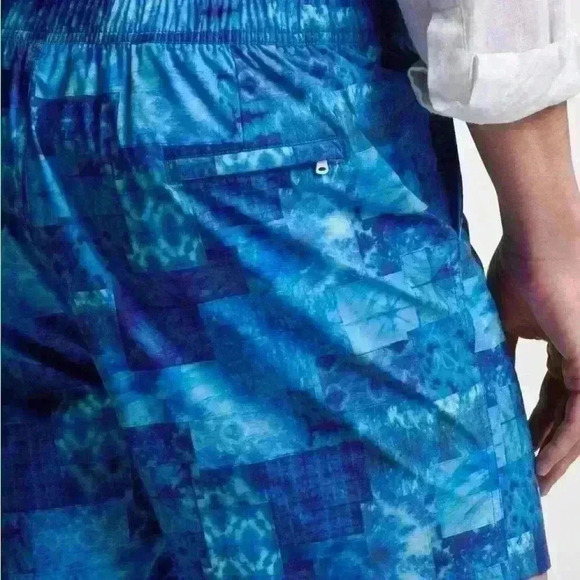 Peter Millar Crown Sonora Patchwork Swim Trunks Zippered Front Men Size XXL - Picture 2 of 14